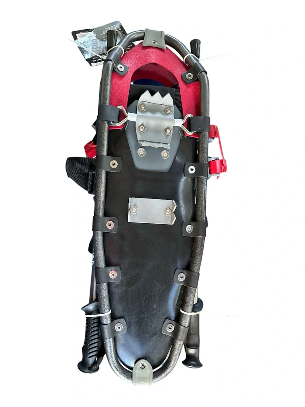 NWT Unisex Thunder Bay Red & Black Snowshoes complete with bag and poles.